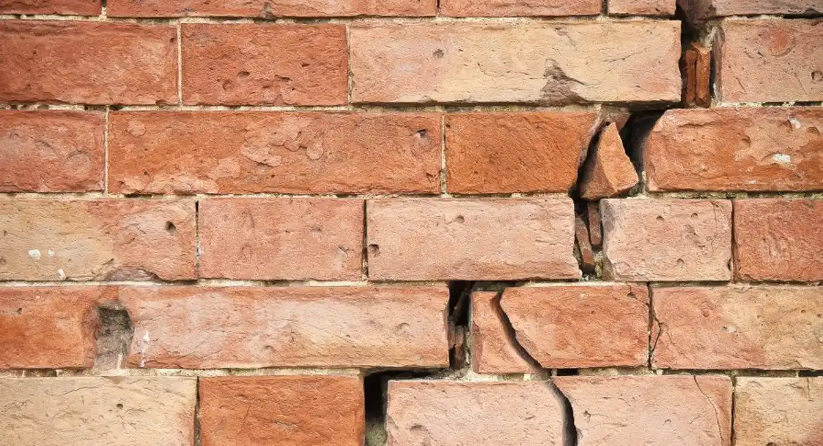 crack in wall
